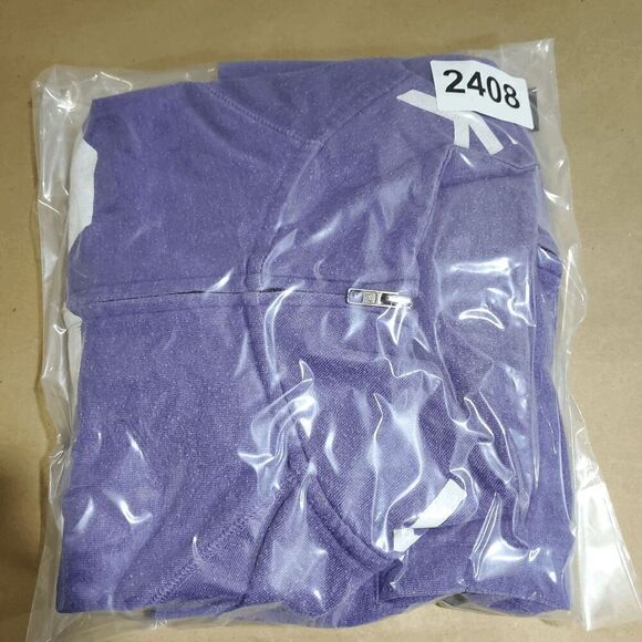 PINK Victoria's Secret Jacket Womens Small Purple Track Stretch Sports Full Zip - Picture 10 of 10